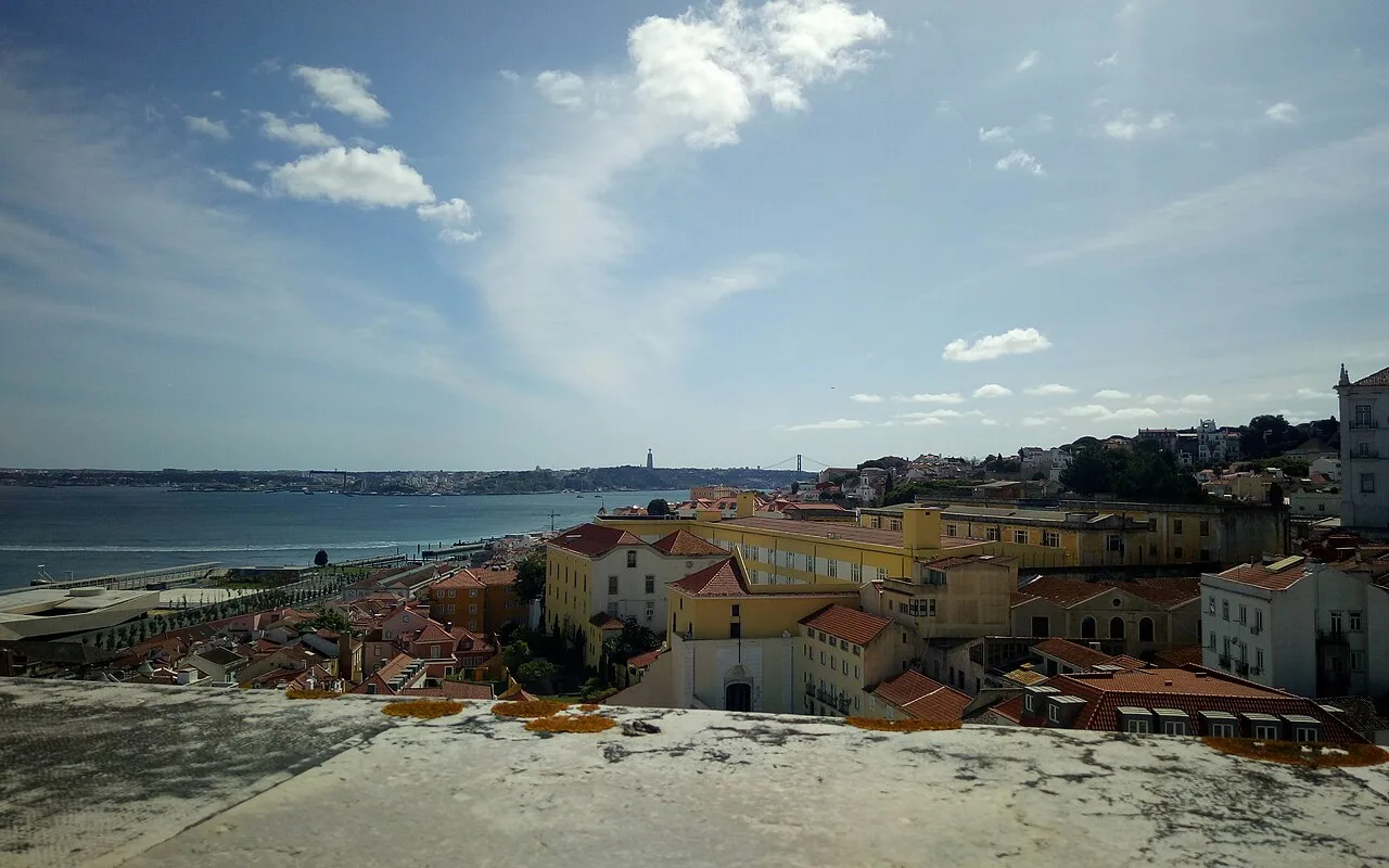 The view from the Panteão terrace over Alfama and the Tagus